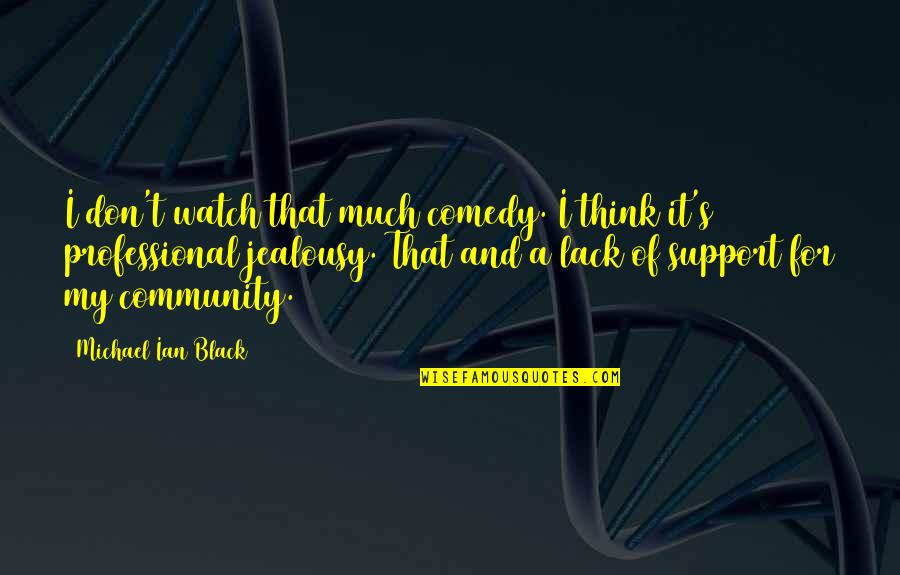 Tomorrow A New Day Quotes By Michael Ian Black: I don't watch that much comedy. I think