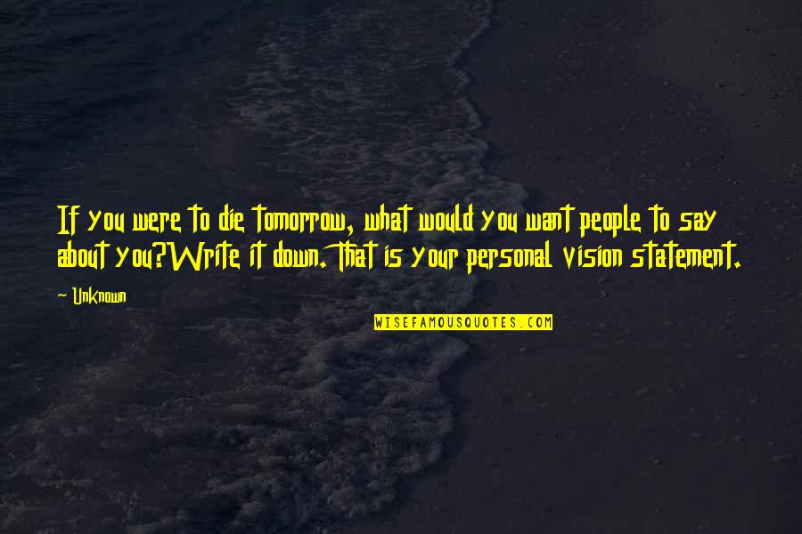 Tomorrow Is Unknown Quotes By Unknown: If you were to die tomorrow, what would Tomorrow Is Unknown Quotes By Unknown: If you were to die tomorrow, what would