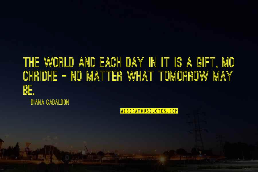 Tomorrow World Quotes By Diana Gabaldon: The world and each day in it is