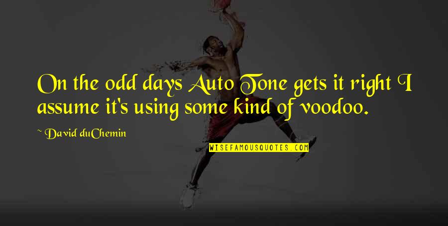 Tone Quotes By David DuChemin: On the odd days Auto Tone gets it