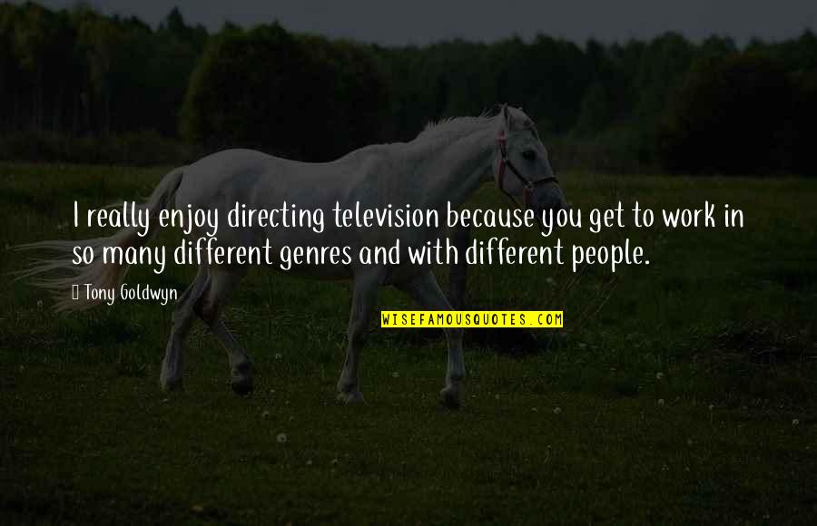 Tony Goldwyn Quotes By Tony Goldwyn: I really enjoy directing television because you get Tony Goldwyn Quotes By Tony Goldwyn: I really enjoy directing television because you get