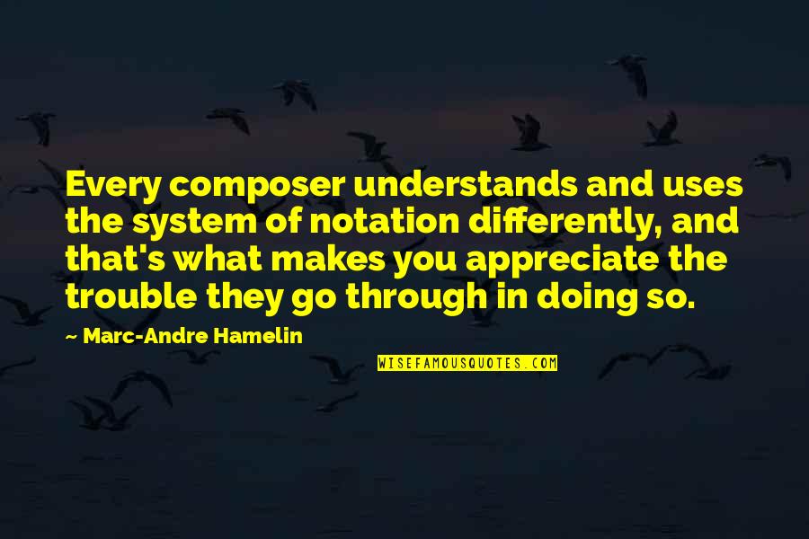 Too Full Of The Milk Of Human Kindness Quotes By Marc-Andre Hamelin: Every composer understands and uses the system of