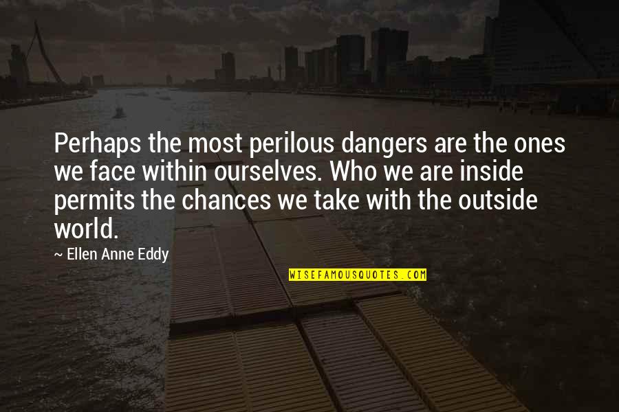 Too Much Chances Quotes By Ellen Anne Eddy: Perhaps the most perilous dangers are the ones