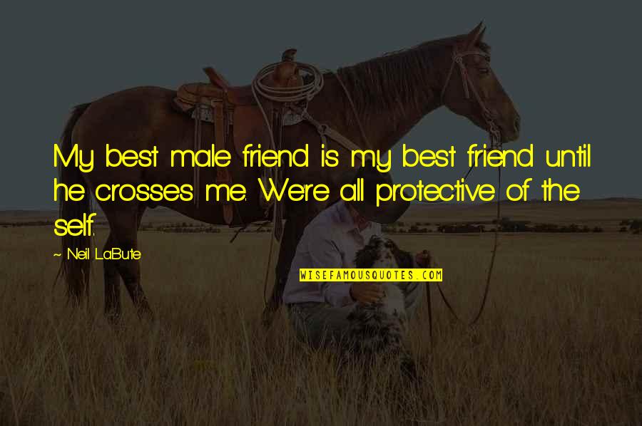 Too Protective Quotes By Neil LaBute: My best male friend is my best friend