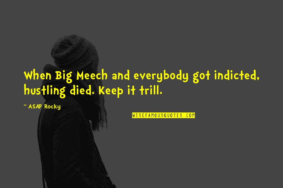 Too Trill Quotes By ASAP Rocky: When Big Meech and everybody got indicted, hustling