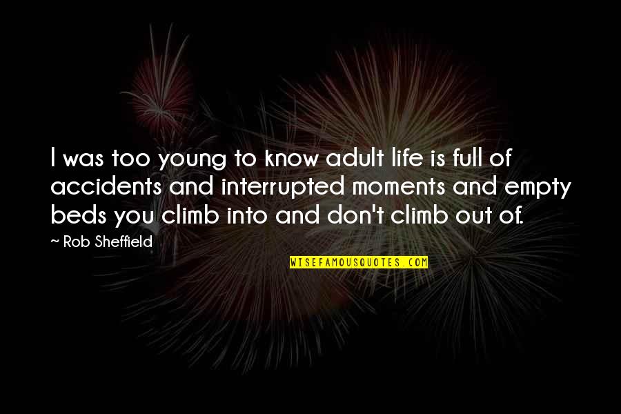 Too Young To Know Quotes By Rob Sheffield: I was too young to know adult life