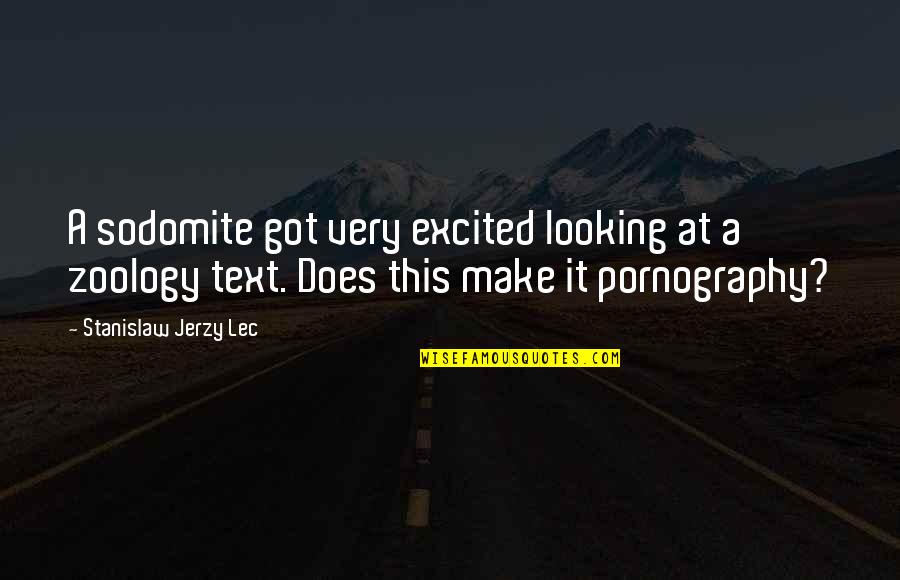 Toofan Togo Quotes By Stanislaw Jerzy Lec: A sodomite got very excited looking at a Toofan Togo Quotes By Stanislaw Jerzy Lec: A sodomite got very excited looking at a