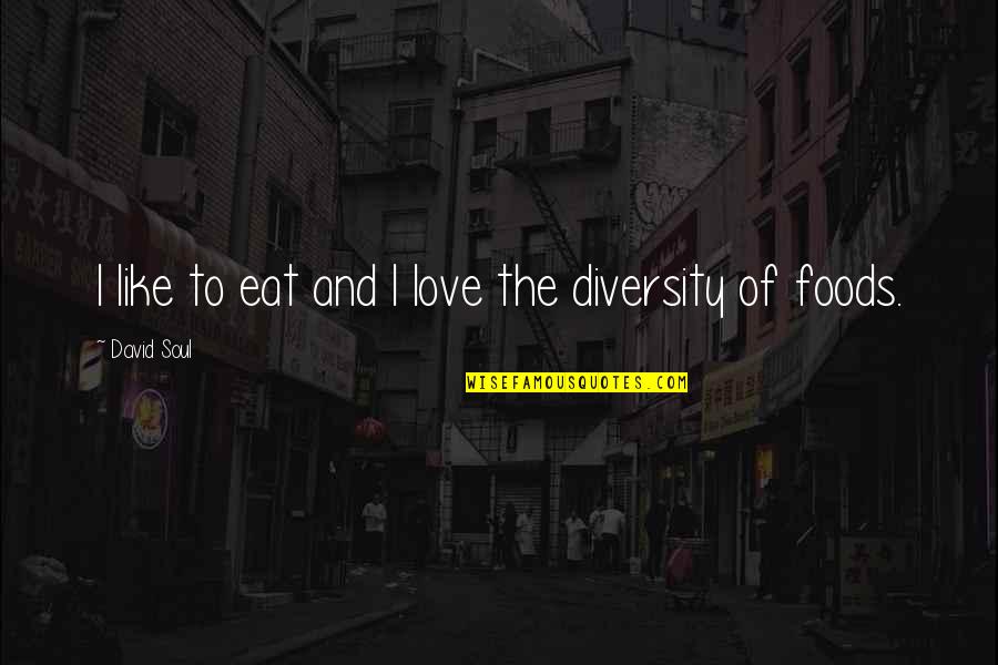 Toohil Tarah Quotes By David Soul: I like to eat and I love the Toohil Tarah Quotes By David Soul: I like to eat and I love the