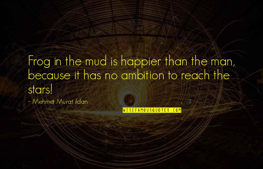 Tooken Quotes By Mehmet Murat Ildan: Frog in the mud is happier than the