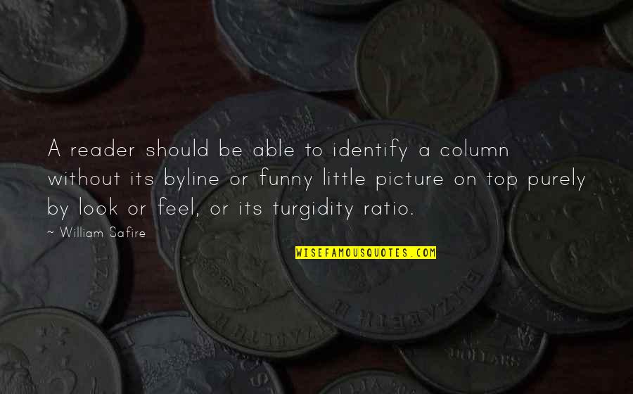 Top 5 Funny Quotes By William Safire: A reader should be able to identify a