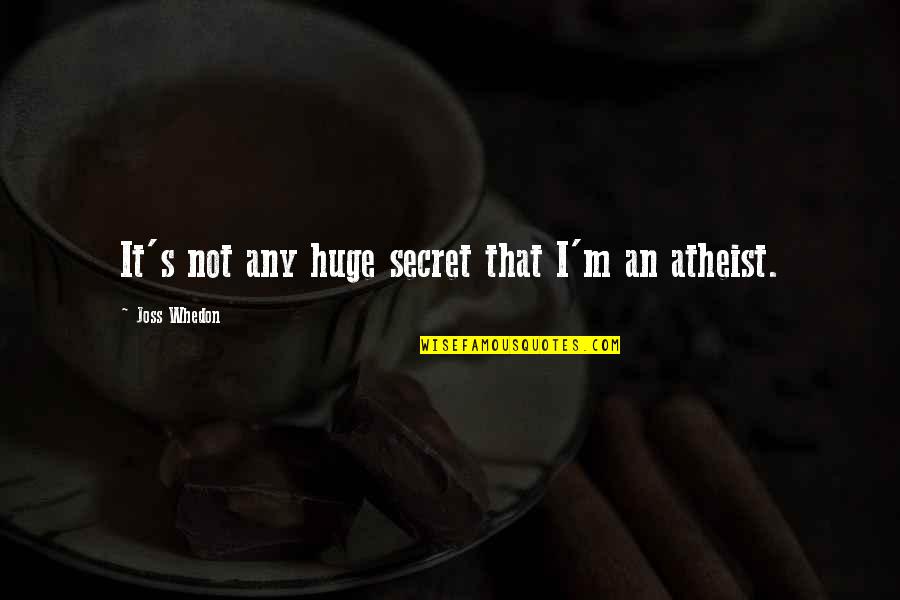 Top Sport Quotes By Joss Whedon: It's not any huge secret that I'm an