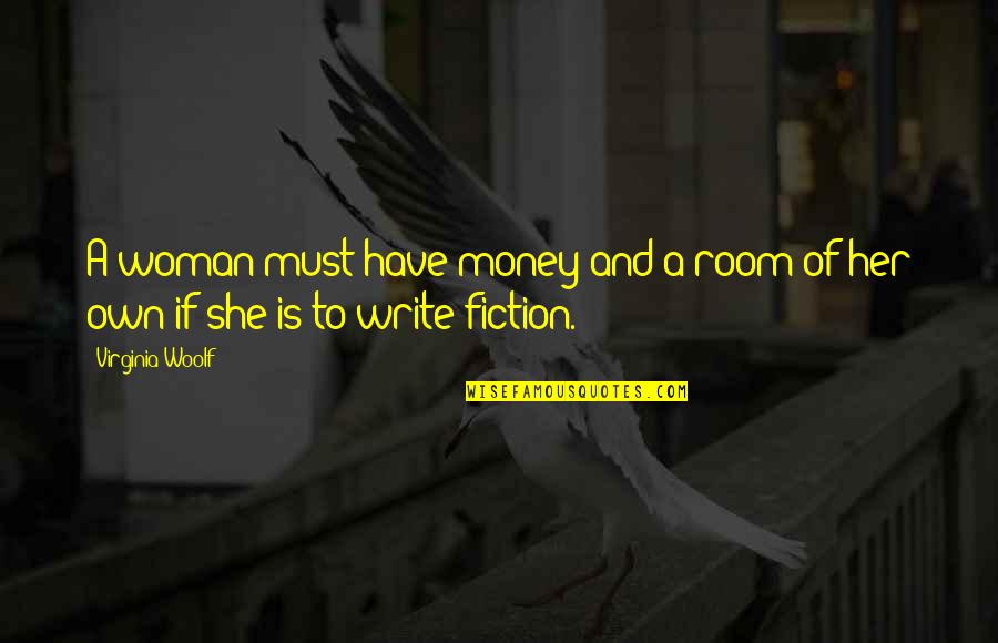 Top Ten Never Give Up Quotes By Virginia Woolf: A woman must have money and a room