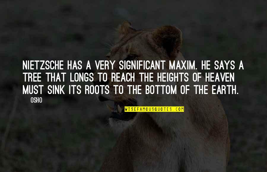 Topier Quotes By Osho: Nietzsche has a very significant maxim. He says Topier Quotes By Osho: Nietzsche has a very significant maxim. He says