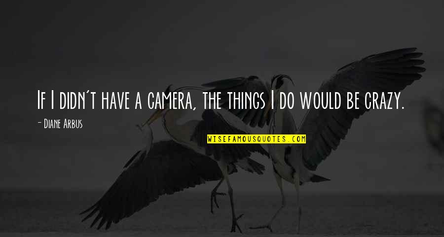 Torkelson Motors Quotes By Diane Arbus: If I didn't have a camera, the things