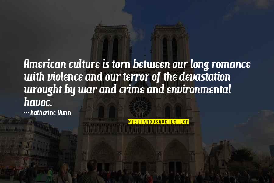 Torn In Between Quotes By Katherine Dunn: American culture is torn between our long romance