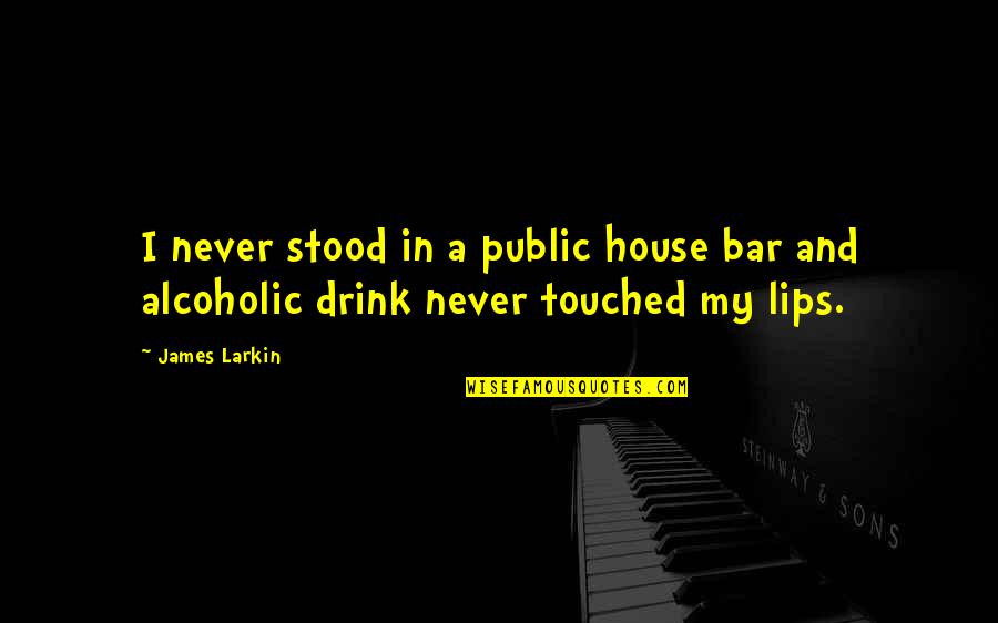 Tornelli Di Quotes By James Larkin: I never stood in a public house bar
