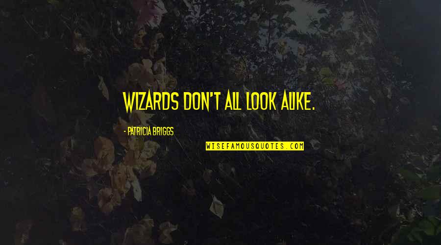 Toromani Quotes By Patricia Briggs: Wizards don't all look alike.