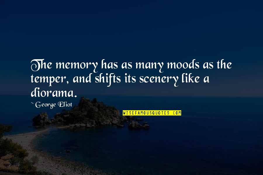 Torosidis Wiki Quotes By George Eliot: The memory has as many moods as the