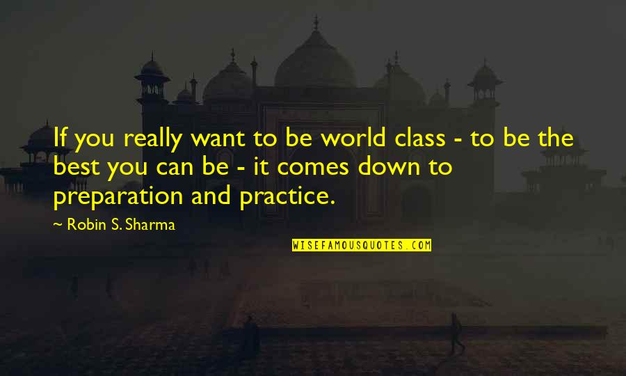 Torresani Alessandra Quotes By Robin S. Sharma: If you really want to be world class Torresani Alessandra Quotes By Robin S. Sharma: If you really want to be world class