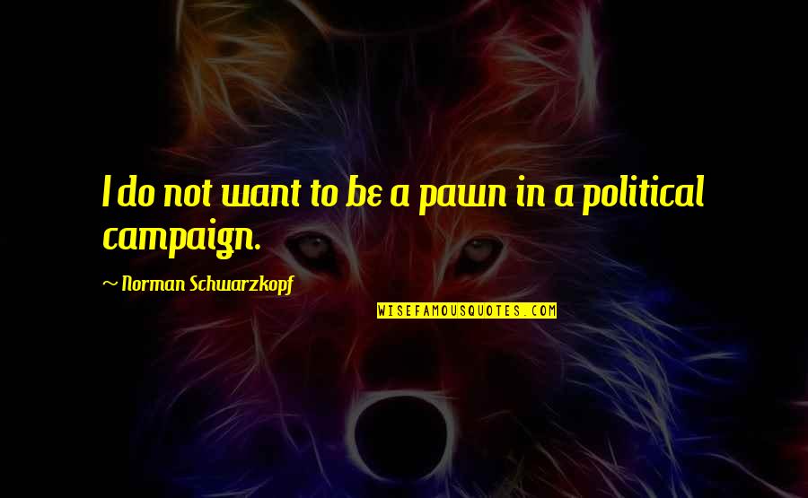 Torrette Quotes By Norman Schwarzkopf: I do not want to be a pawn Torrette Quotes By Norman Schwarzkopf: I do not want to be a pawn