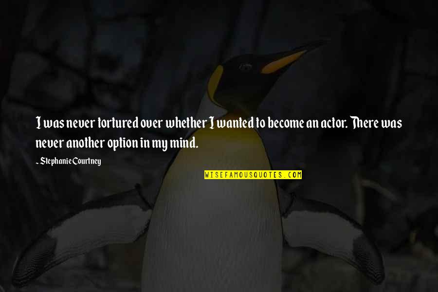 Tortured Mind Quotes By Stephanie Courtney: I was never tortured over whether I wanted Tortured Mind Quotes By Stephanie Courtney: I was never tortured over whether I wanted