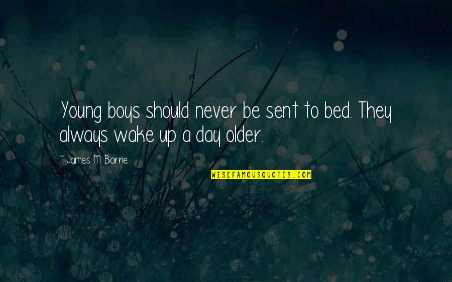 Tosen Cookie Quotes By James M. Barrie: Young boys should never be sent to bed. Tosen Cookie Quotes By James M. Barrie: Young boys should never be sent to bed.