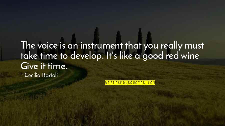 Toss Aside Quotes By Cecilia Bartoli: The voice is an instrument that you really