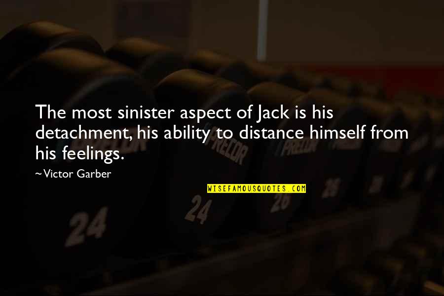 Totodata Sinonime Quotes By Victor Garber: The most sinister aspect of Jack is his