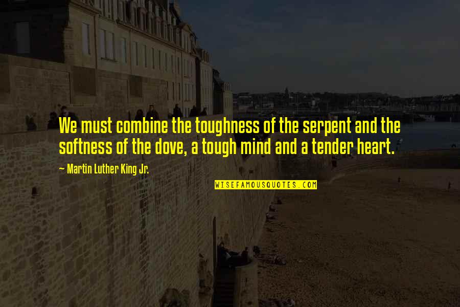 Tough And Tender Quotes By Martin Luther King Jr.: We must combine the toughness of the serpent