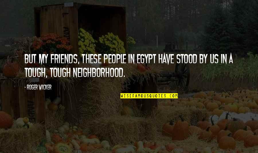 Tough People Quotes By Roger Wicker: But my friends, these people in Egypt have