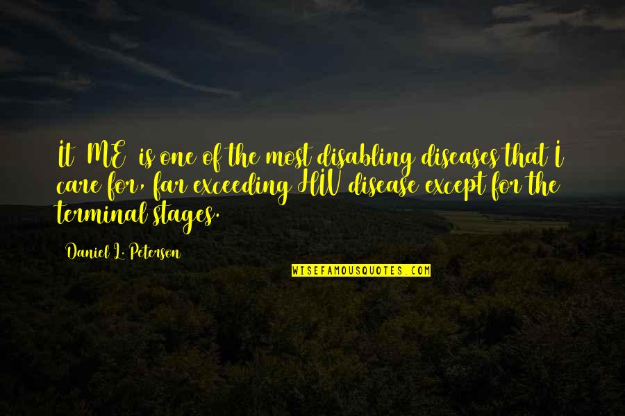 Toughens Up Crossword Quotes By Daniel L. Peterson: It [ME] is one of the most disabling