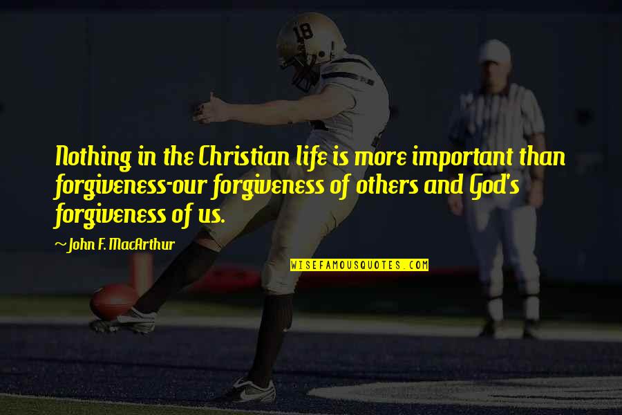 Tounkara Usa Quotes By John F. MacArthur: Nothing in the Christian life is more important Tounkara Usa Quotes By John F. MacArthur: Nothing in the Christian life is more important