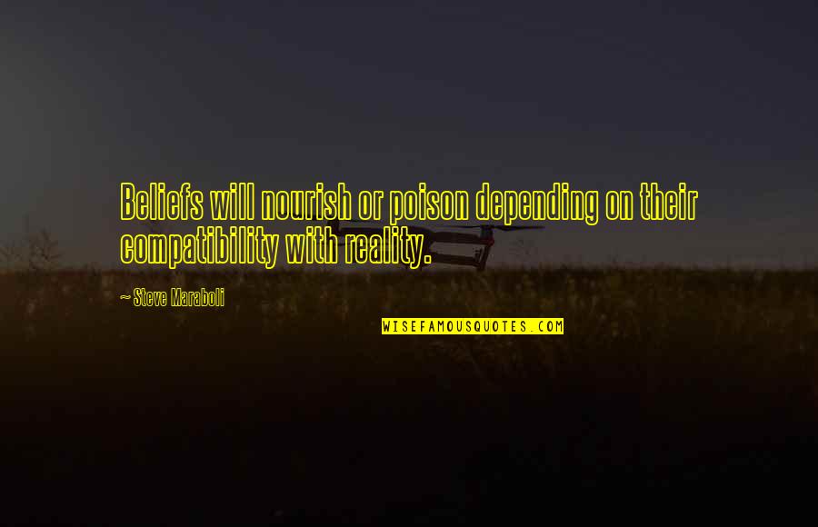 Tovmasian On Tvs Quotes By Steve Maraboli: Beliefs will nourish or poison depending on their