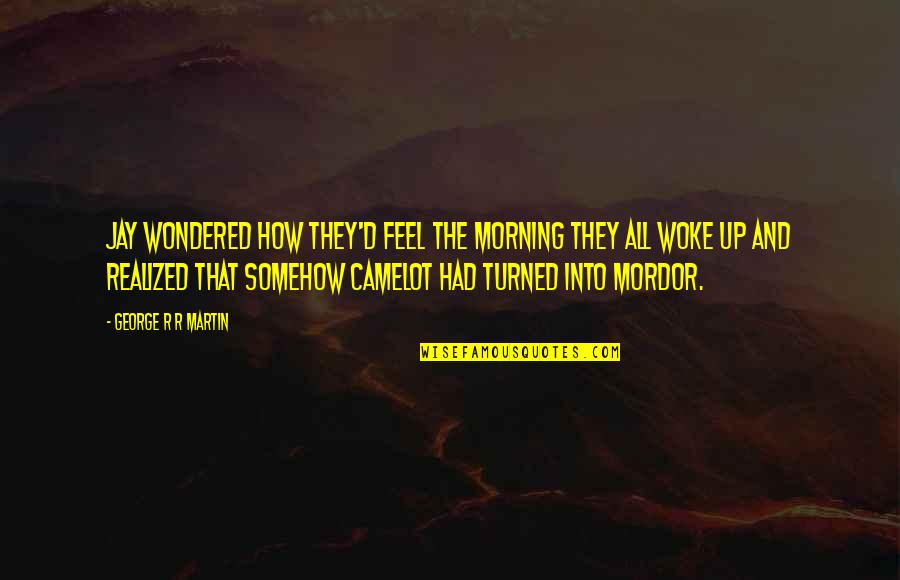 Toward The Terra Quotes By George R R Martin: Jay wondered how they'd feel the morning they