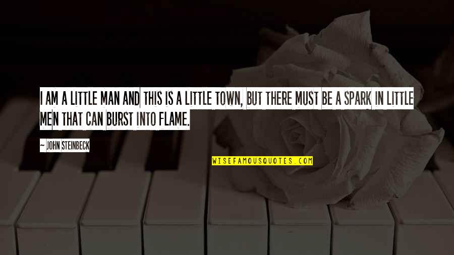 Town This Quotes By John Steinbeck: I am a little man and this is