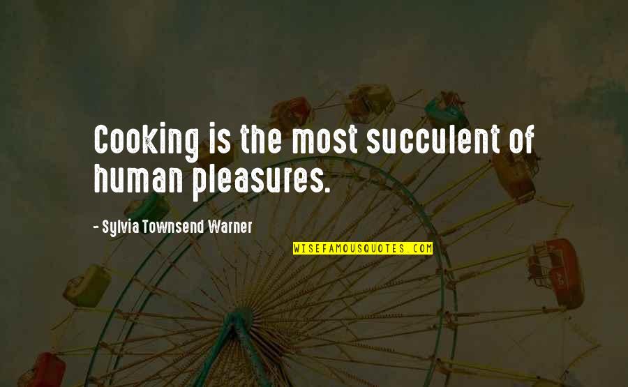 Townsend Quotes By Sylvia Townsend Warner: Cooking is the most succulent of human pleasures.