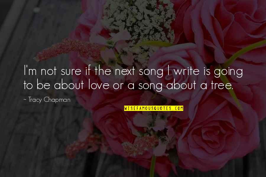 Tracy Chapman Quotes By Tracy Chapman: I'm not sure if the next song I Tracy Chapman Quotes By Tracy Chapman: I'm not sure if the next song I