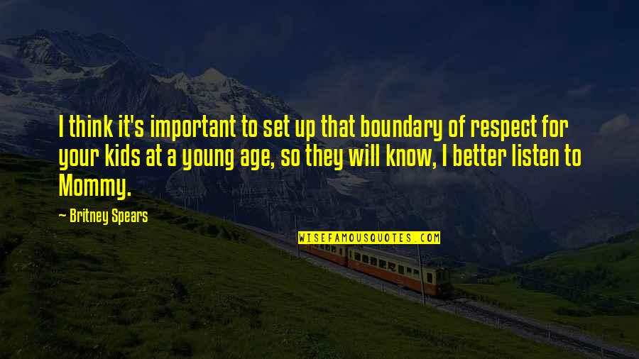 Tradiioninaction Quotes By Britney Spears: I think it's important to set up that Tradiioninaction Quotes By Britney Spears: I think it's important to set up that