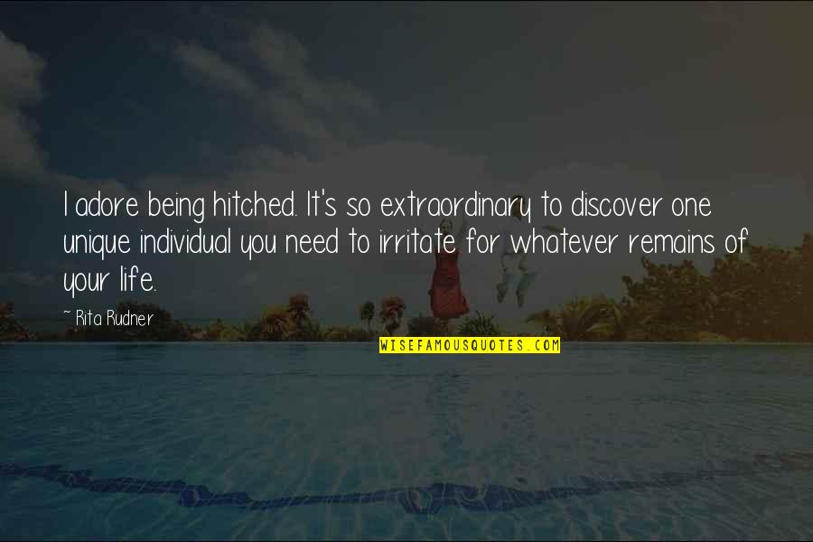 Tradition Being Bad Quotes By Rita Rudner: I adore being hitched. It's so extraordinary to Tradition Being Bad Quotes By Rita Rudner: I adore being hitched. It's so extraordinary to