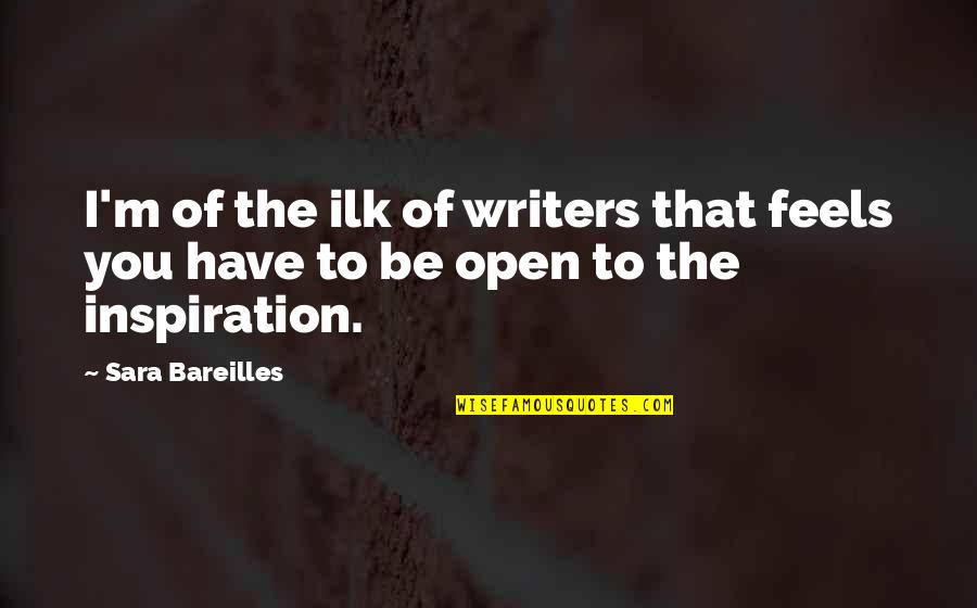 Tragikus Hos Quotes By Sara Bareilles: I'm of the ilk of writers that feels