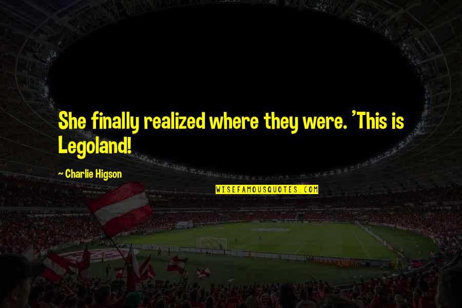 Traianus Quotes By Charlie Higson: She finally realized where they were. 'This is Traianus Quotes By Charlie Higson: She finally realized where they were. 'This is