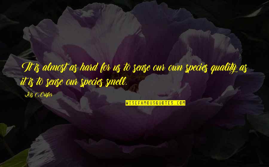 Traigo Conjugation Quotes By Lois Crisler: It is almost as hard for us to Traigo Conjugation Quotes By Lois Crisler: It is almost as hard for us to