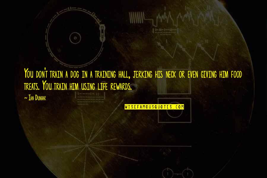 Train And Life Quotes By Ian Dunbar: You don't train a dog in a training