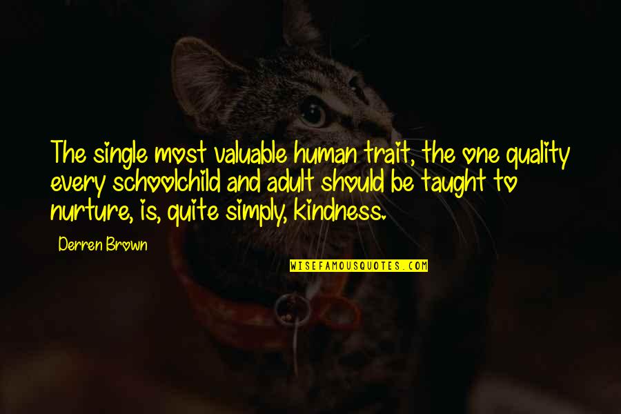 Trait Quotes By Derren Brown: The single most valuable human trait, the one