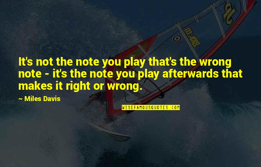 Trans Day Quotes By Miles Davis: It's not the note you play that's the Trans Day Quotes By Miles Davis: It's not the note you play that's the