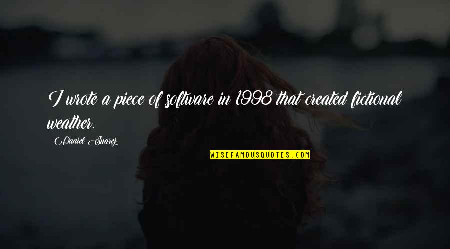 Transacciones En Quotes By Daniel Suarez: I wrote a piece of software in 1998
