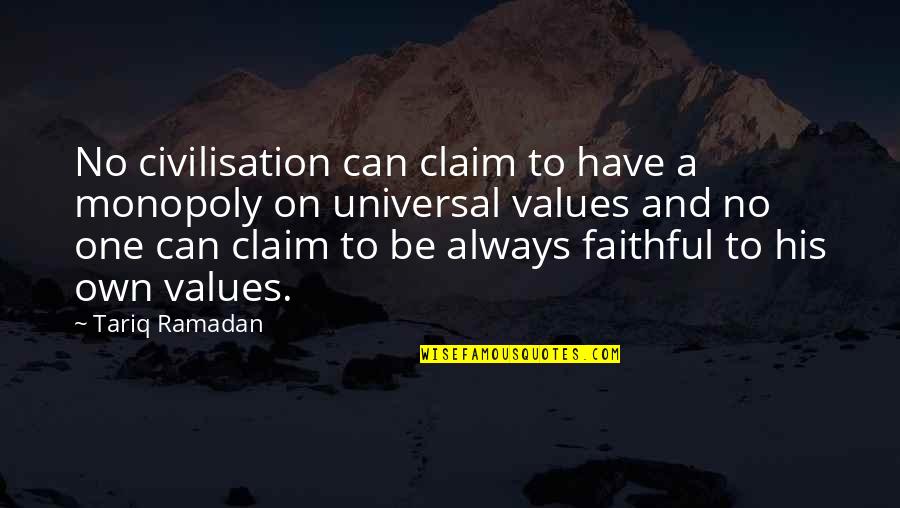 Transferencias Interbancarias Quotes By Tariq Ramadan: No civilisation can claim to have a monopoly
