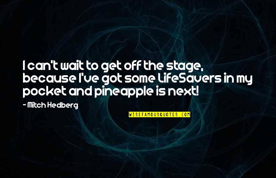 Transformers 3 Quotes By Mitch Hedberg: I can't wait to get off the stage,