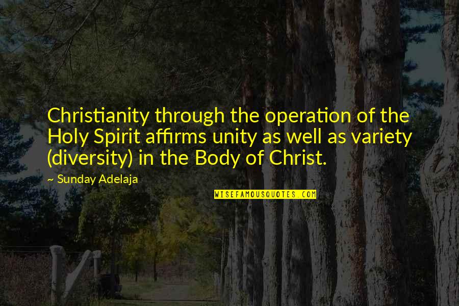 Transition Words In Quotes By Sunday Adelaja: Christianity through the operation of the Holy Spirit
