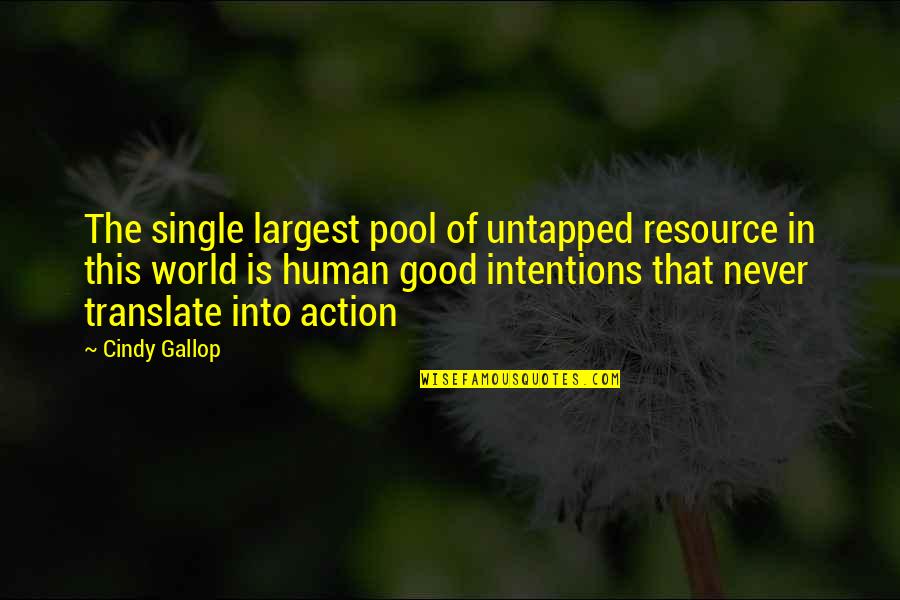 Translate Good Quotes By Cindy Gallop: The single largest pool of untapped resource in